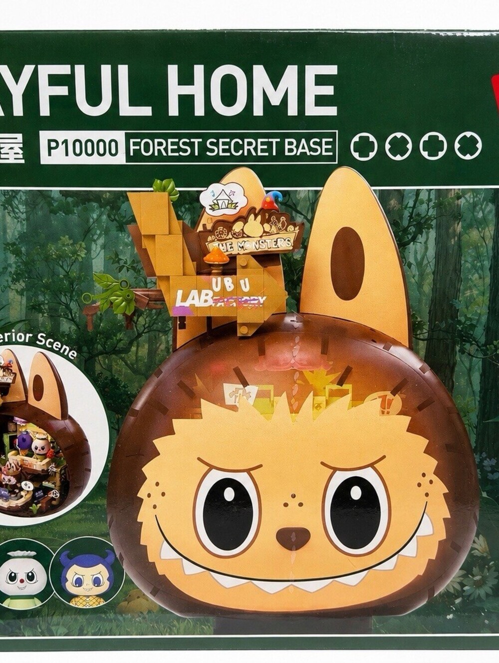 POP MART Labubu Forest Secret Base Playful Home P10000 POP BLOCKS Sealed